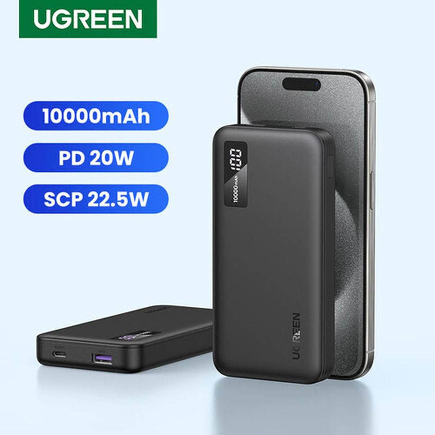 UGREEN 10000mAh Two-way Fast Charging Power Bank